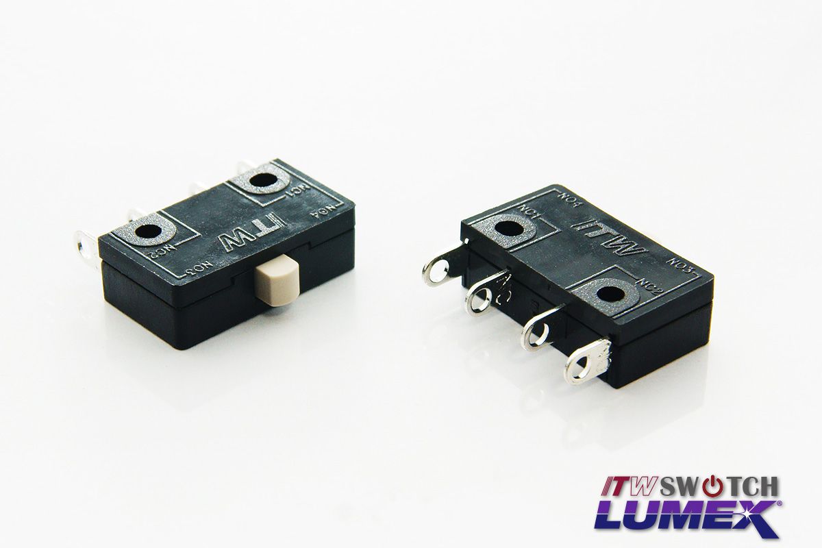 توفر ITW Lumex Switch مفاتيح Micro Switches كجزء من عروض منتجاتها.